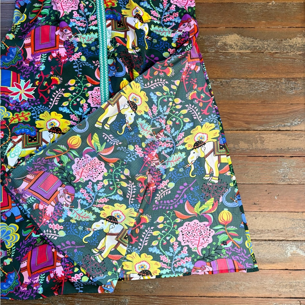 America & Beyond Majestic Nights Vibrant Multicolor Maxi Dress ~ Size Large 💛🍄 - Picture 8 of 9